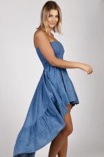 Sukienka hiszpanka jeansowa