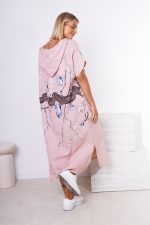 Sukienka kaptur drzewo motyle – Puder, UNI