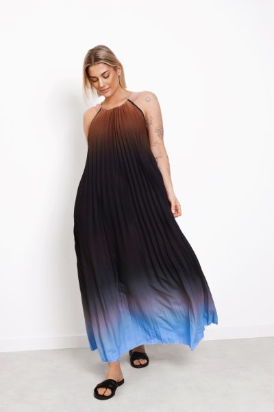 Sukienka maxi ombre – UNI, Beż