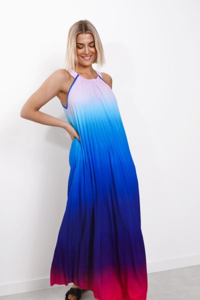 Sukienka maxi ombre – UNI, Lila