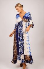 Sukienka panterka guma pas