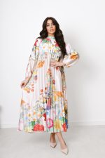 Sukienka plisy kwiaty