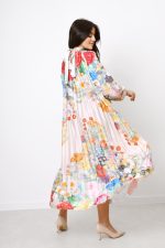 Sukienka plisy kwiaty