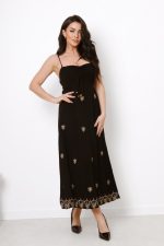 Sukienka ramiączka haftowane wzory