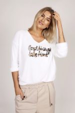 Sweter alpaka Good things take time