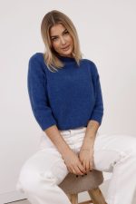 Sweter alpaka krótki