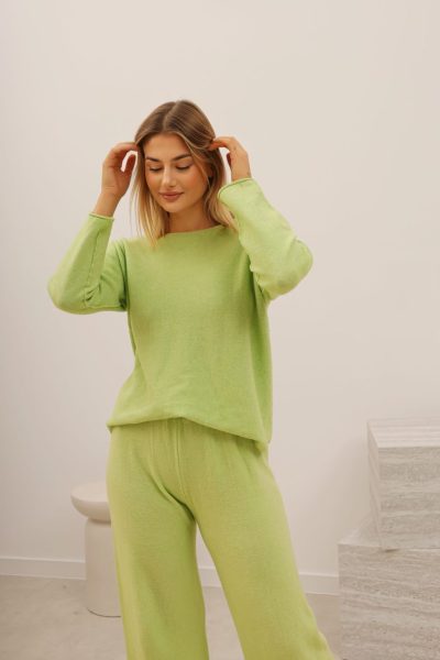 Sweter dzianina prosty – Groszek, UNI