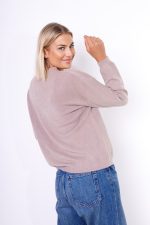 Sweter gładki dekolt ściągacz – Fango, UNI