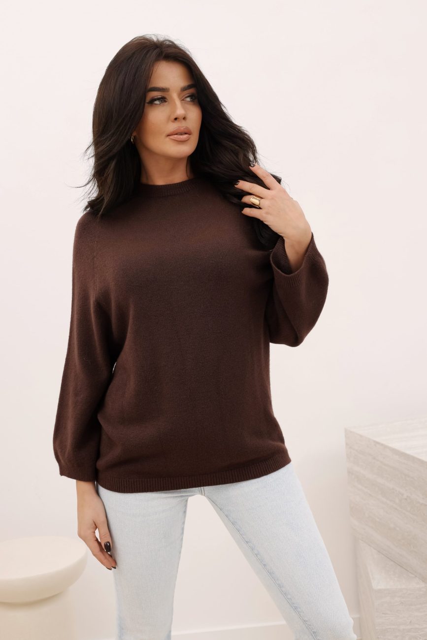 Sweter gładki rękaw 3/4