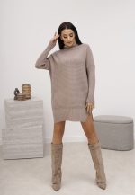 Sweter golf długi poprzeczny prążek – Fango, UNI