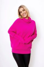 Sweter golf krzywy rękaw