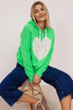 Sweter kaptur serduszko