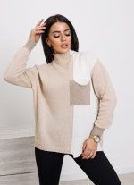 Sweter kaszmir pół na pół