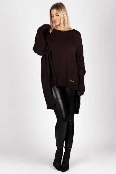 Sweter nietoperz małe logo