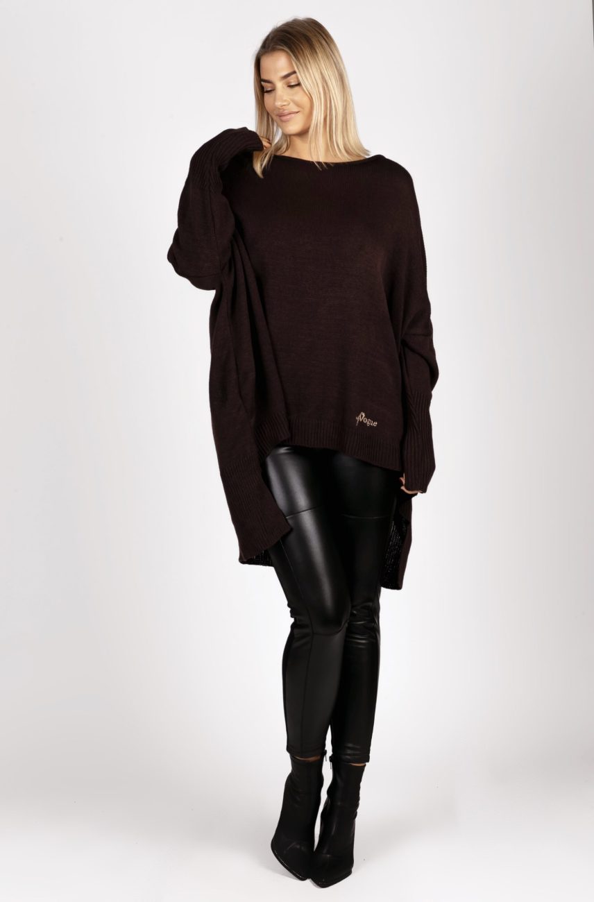 Sweter nietoperz małe logo