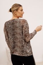 Sweter siateczka panterka