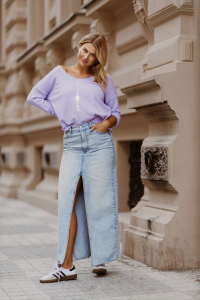 Sweter żyrafa – UNI, Lila