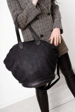 Torba drobna plecionka okrągłe dno