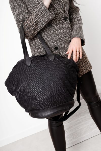 Torba drobna plecionka okrągłe dno