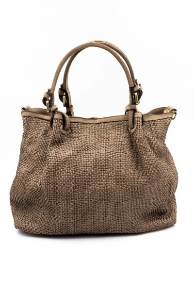 Torba drobna plecionka rączka sprzączka – Fango, Duży