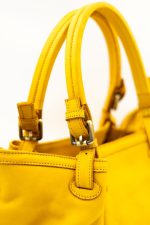 Torba drobna plecionka rączka sprzączka – Musztarda, Duży