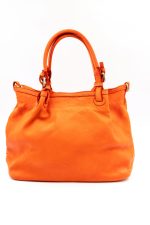 Torba drobna plecionka rączka sprzączka – Pomarańczowy, Duży
