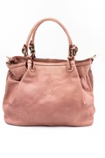 Torba drobna plecionka rączka sprzączka – Puder, Duży