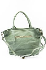 Torba drobna plecionka tył zamek – Oliwka, Duży