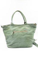 Torba drobna plecionka tył zamek – Oliwka, Duży