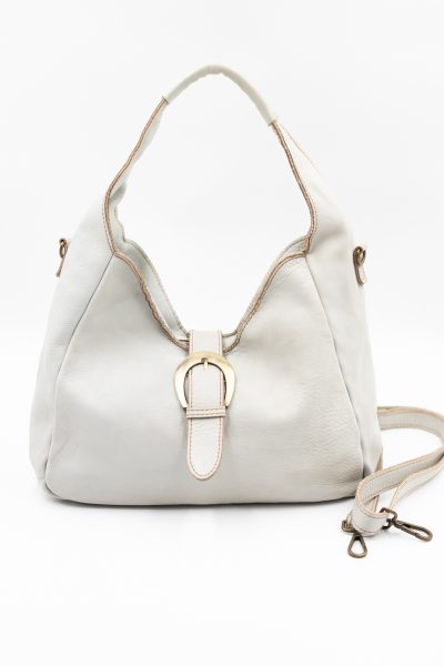 Torba duża sprzączka – Beż, Średni