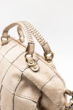 Torba krata szew – Beż, Duży