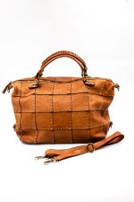 Torba krata szew – Camelowy, Duży