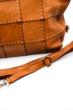 Torba krata szew – Camelowy, Duży