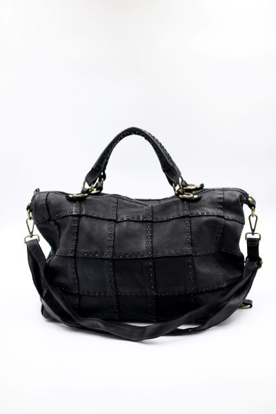 Torba krata szew – Czarny, Duży