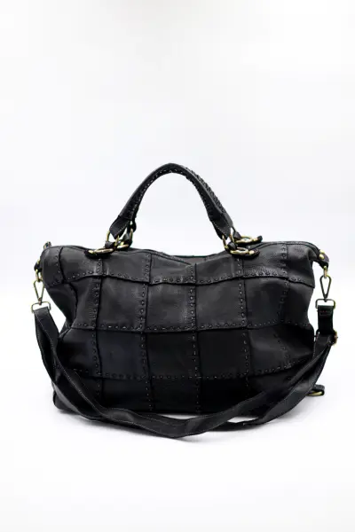 Torba krata szew – Czarny, Duży