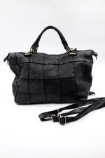 Torba krata szew – Czarny, Duży