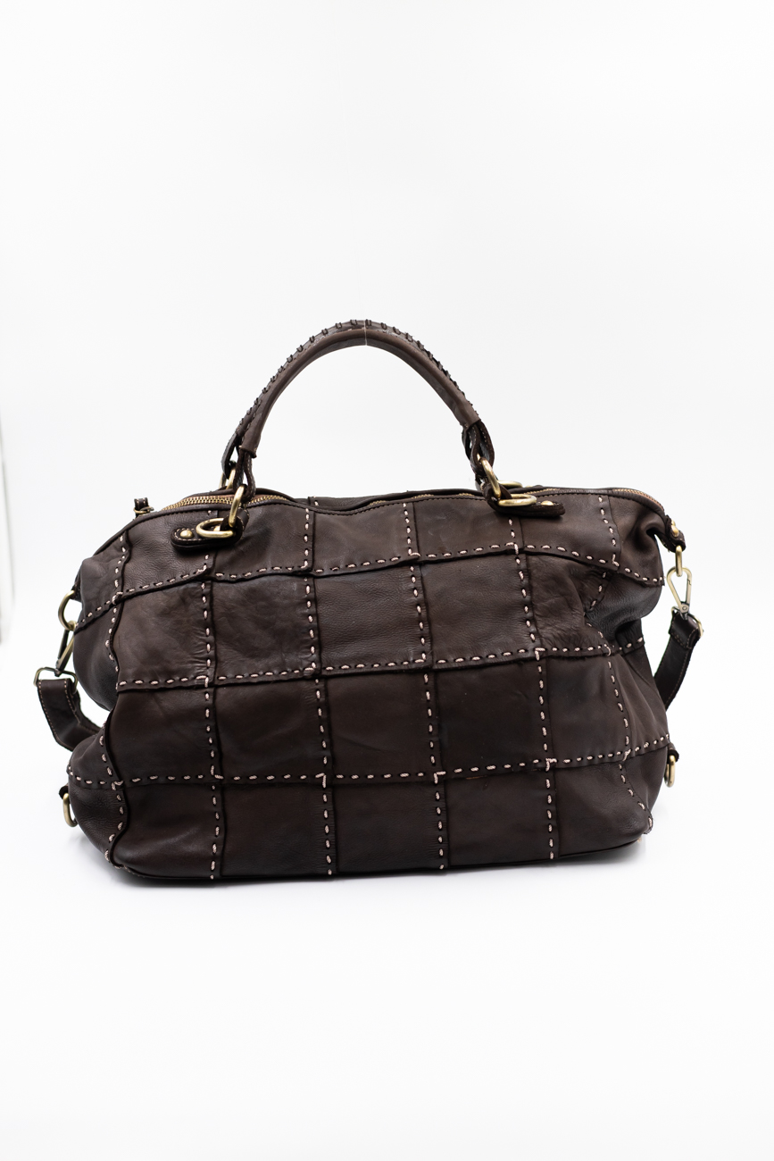 Torba krata szew – Czekolada, Duży