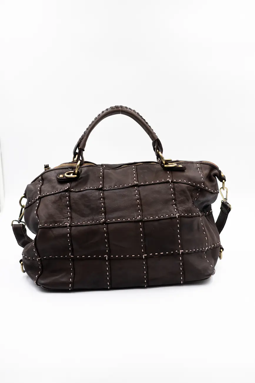 Torba krata szew – Czekolada, Duży