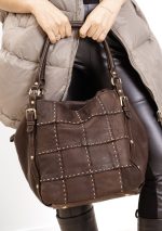 Torba kwadraty szwy – Czekolada, Duży