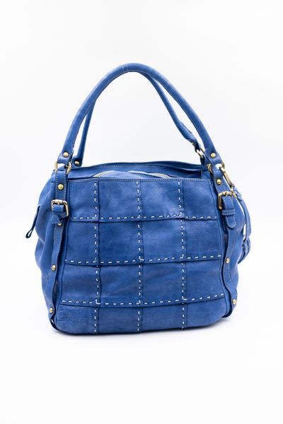 Torba kwadraty szwy – Niebieski, Średni