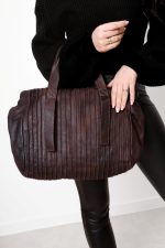 Torba pionowe paski – Czekolada, Duży