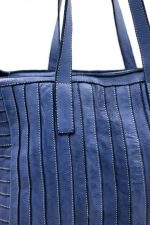 Torba pionowe paski – Niebieski, Duży