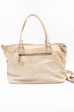 Torba plecione kwadraty szwy – Beż, Duży