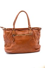 Torba plecione kwadraty szwy – Camelowy, Duży