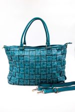 Torba plecione kwadraty szwy – Morski, Duży