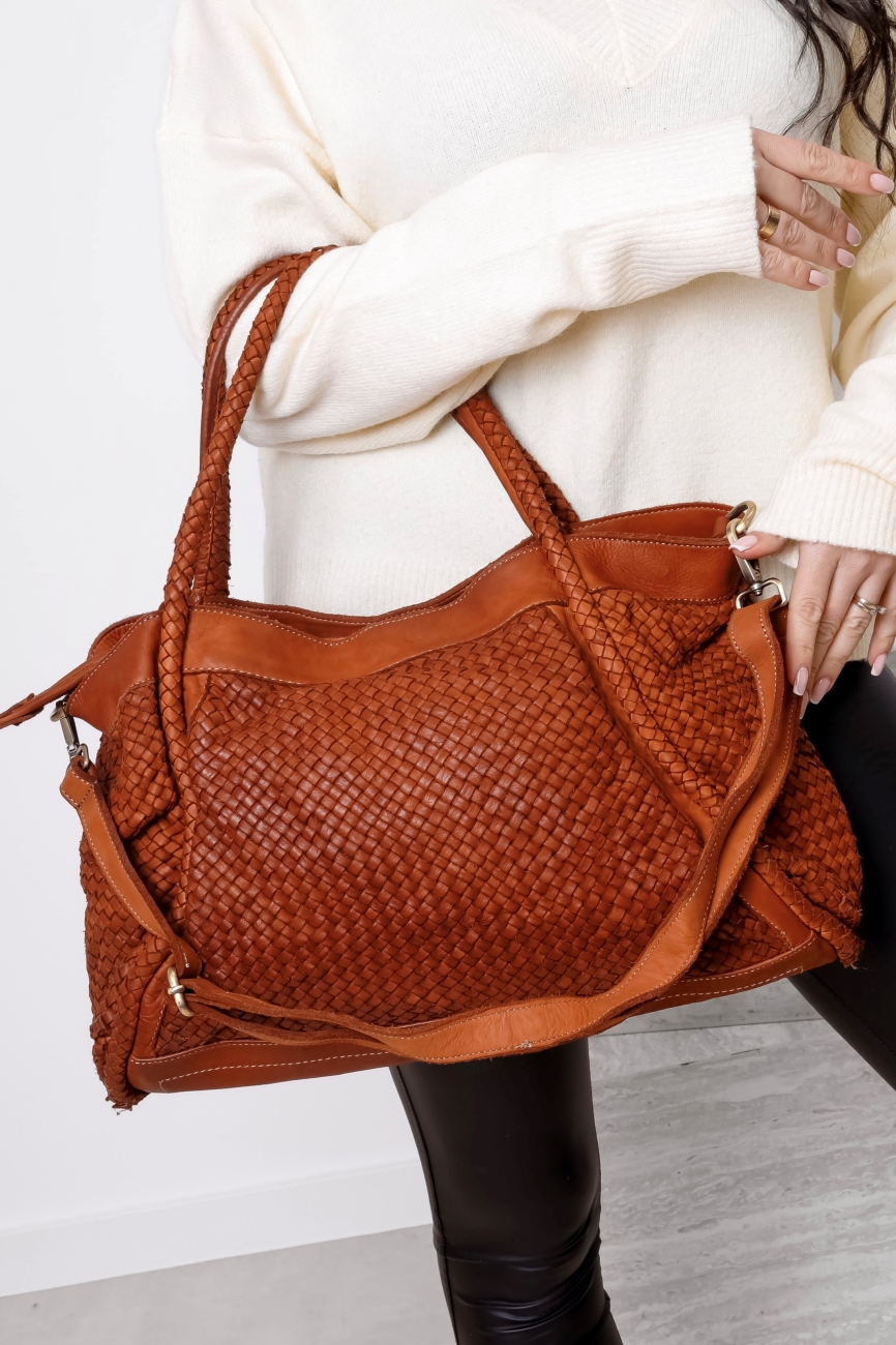 Torba plecionka rączki