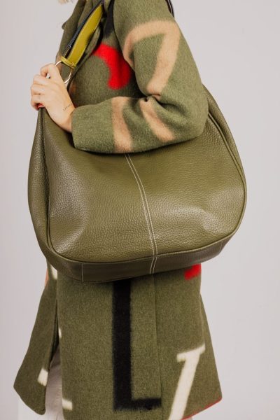 Torba podwójny pasek – Oliwka