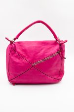 Torba przeszycia mała asymetryczna klapka – Fuksja, Średni