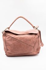 Torba przeszycia mała asymetryczna klapka – Puder, Średni