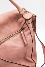 Torba przeszycia mała asymetryczna klapka – Puder, Średni